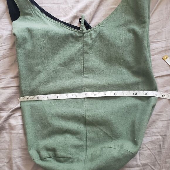 Handmade LINEN boho hobo bag reversible crossbody - Picture 8 of 12